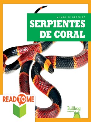 cover image of Serpientes de coral